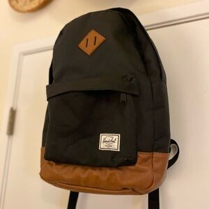 Herschel Supply Heritage Black and Tan Backpack
